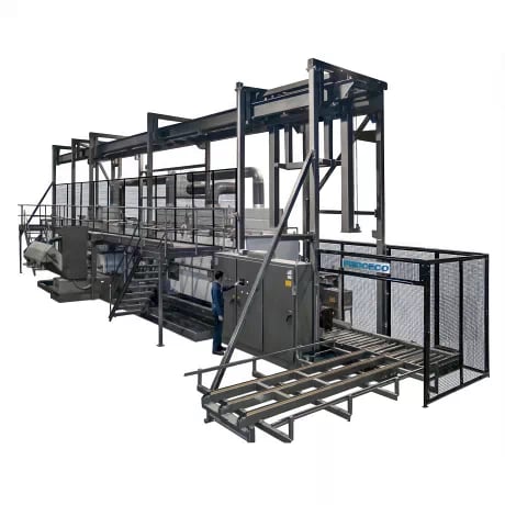PROCECO's ADT tank lines are designed for aqueous-cleaning, pre-treatment, and surface treatment by wet dip processes