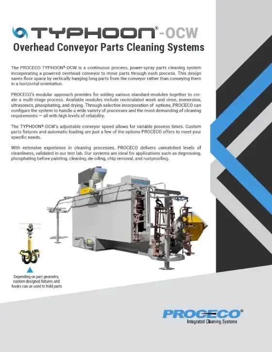 Lavadora de piezas industriales TYPHOON®-OCW (inglés)
