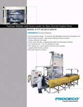 Turntable Washer with auto-loader for New Aircraft Engine Parts