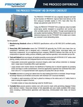 Liste de contrôle en 30 points de la laveuse à tuyauterie oscillante TYPHOON®-HD (document en anglais)
