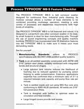 Liste de contrôle en 30 points de la laveuse à convoyeur TYPHOON® MB-S (document en anglais)
