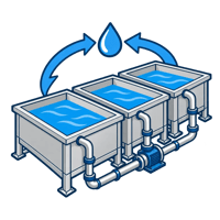 Industrial water recovery loop