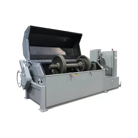 Train wheelset wash system