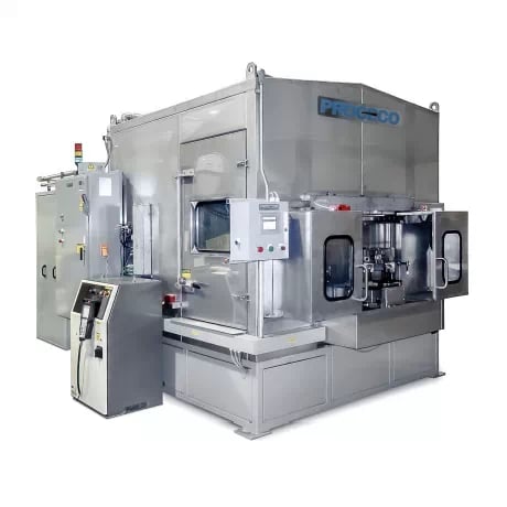 The RDB-700 is designed to remove burrs, chips, and non-parent material from complex machined components