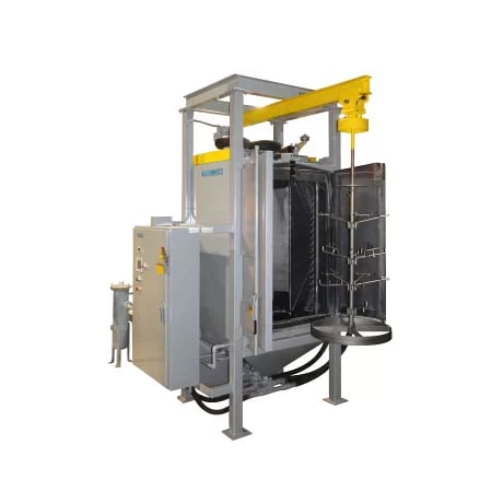 The PROCECO patented slurry blasting cleaning process is ideal for degreasing and aqueous cleaning of parts in one system