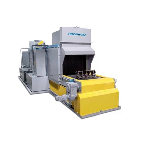 Laveuse de pièces de convoyeur modulaire avec un système d'entraînement robuste