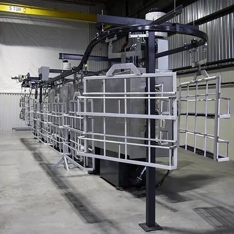 PROCECO’s Overhead Conveyor Parts Washer ensures thorough, automated cleaning of industrial components with precision, efficiency, and reliability.