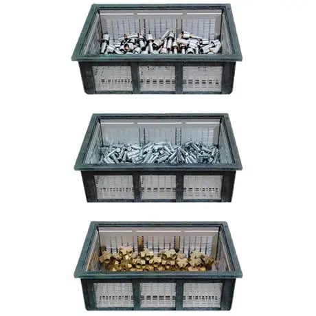 The TYPHOON®-SI is the most performing fastener cleaning system on the market. Best choice for screw machine parts cleaning and small die casting washing