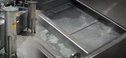 Cleaning solution maintenance in aqueous parts washers