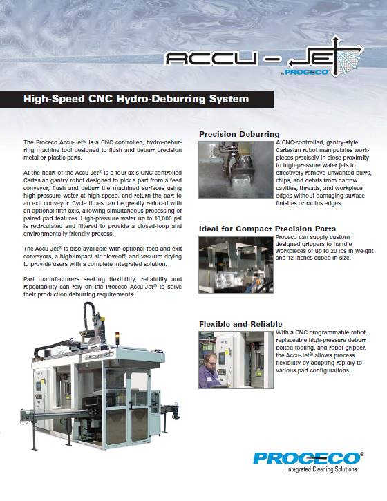 ACCU-JET® high-pressure deburring (Document anglais)