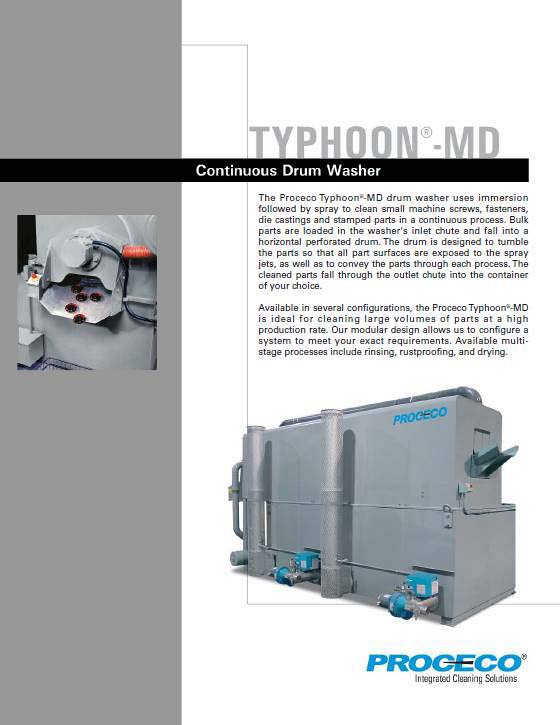 TYPHOON®-MD parts washer (Document anglais)