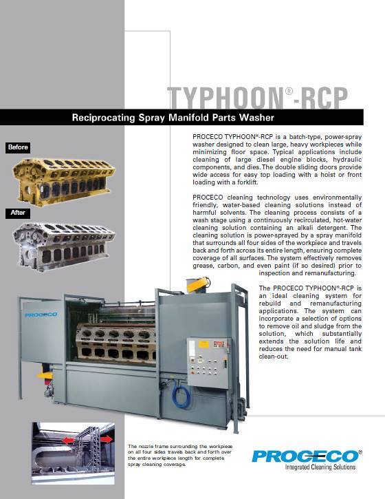 TYPHOON®-RCP parts washer (Document anglais)