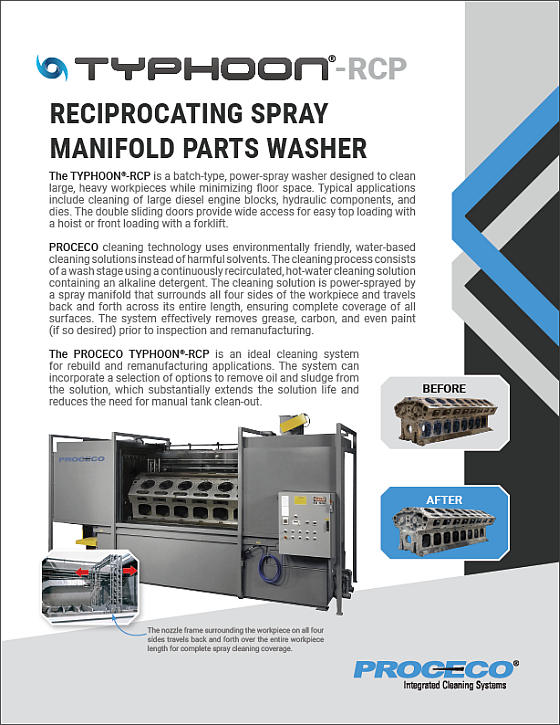 TYPHOON®-RCP parts washer (Document anglais)