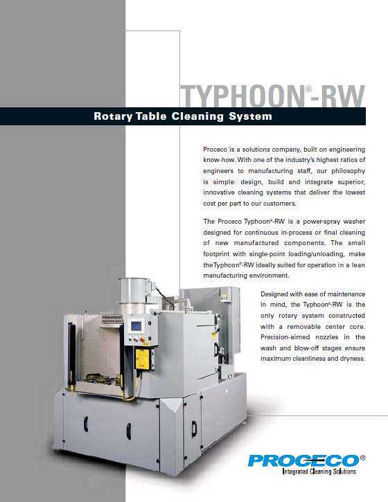 TYPHOON®-RW parts washer (Document anglais)