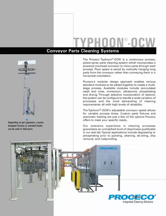 TYPHOON®-OCW Parts Washer