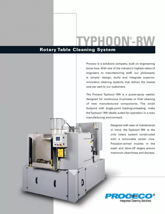 TYPHOON®-RW Return-to-Operator Washer