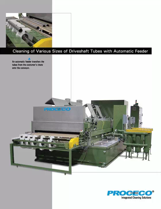 Nettoyage de tubes d'arbres de transmission de différentes tailles avec alimentation automatique (document en anglais)