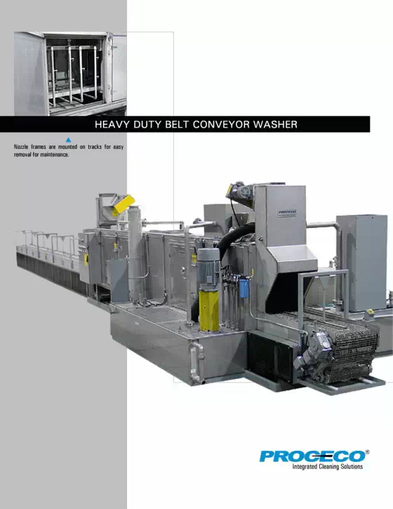 Laveuse à convoyeur modulaire en polypropylène pour les pièces aérospatiales (document en anglais)