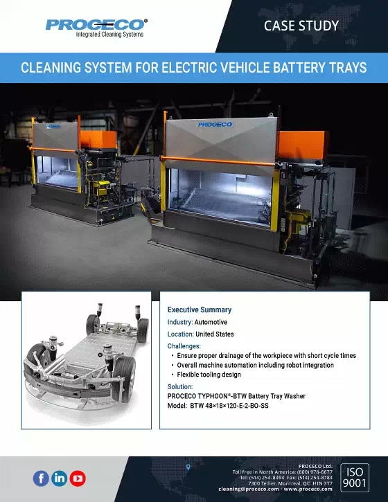  Cleaning System for Electric Vehicle Battery Trays