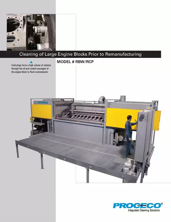 Cleaning of Large Engine Blocks Prior to Remanufacturing