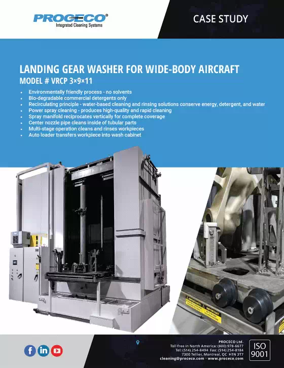 Landing Gear Washer for Wide Body Aircraft