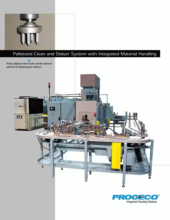  Palletized Clean and Deburr System with Integrated Material Handling