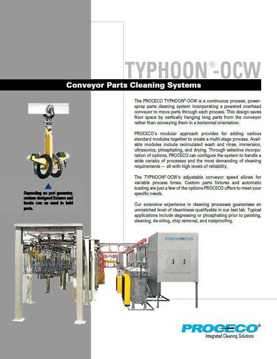 Convoyeur aérien de lavage de pièces TYPHOON®-OCW (document en anglais)