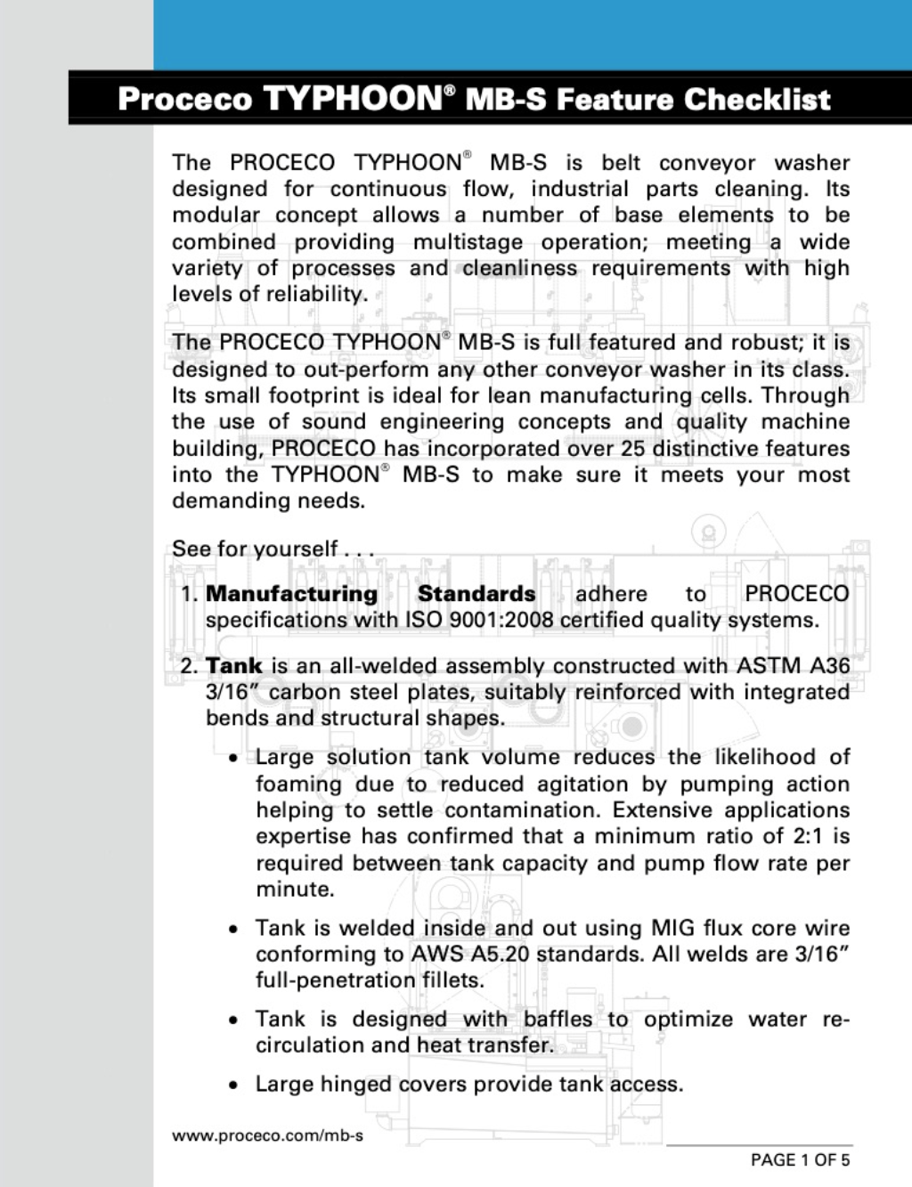 TYPHOON® MB-S Feature Checklist