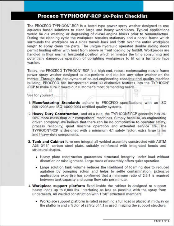 TYPHOON®-RCP 30 points checklist (Document anglais)