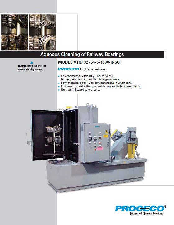 Railway bearings - cleaning (Document anglais)