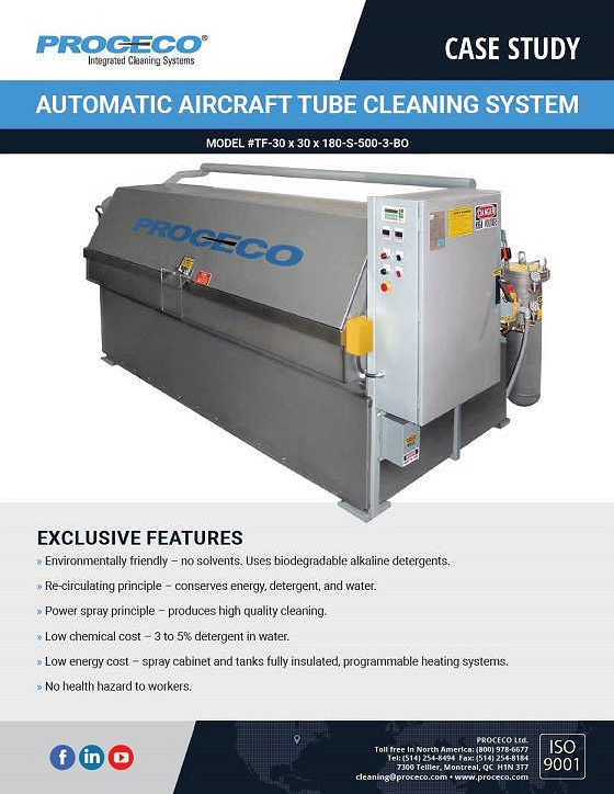 Automatic aircraft tube cleaning system (Document anglais)