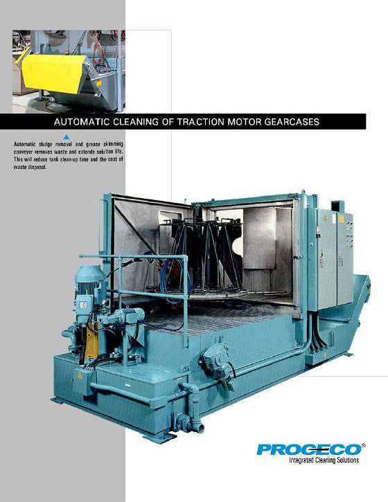Automatic Cleaning of Traction Motor Gearcases