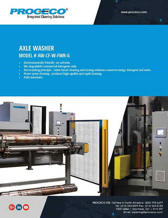 Axle - cleaning (Document anglais)