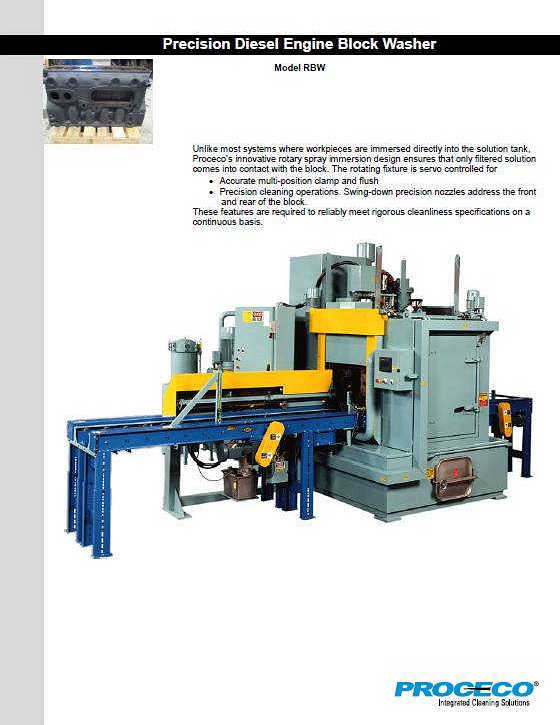 Diesel engine blocs-cleaning (Document anglais)