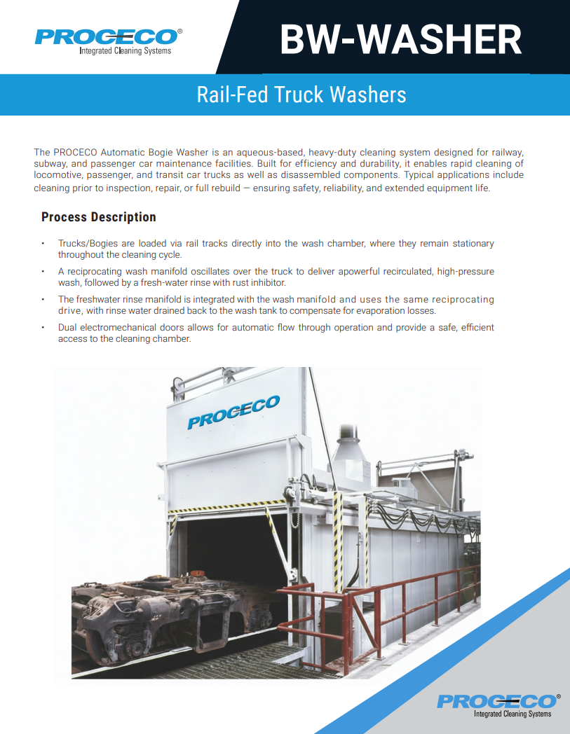 Rail-Fed Truck Washers
